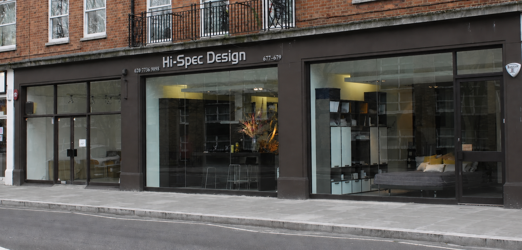 Luxury German kitchen display at our Fulham showroom